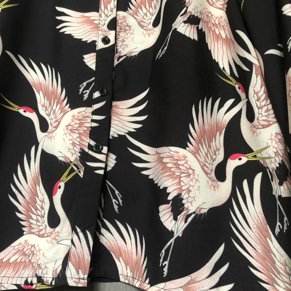 Pink Heron Blouse - Picture 3 of 11